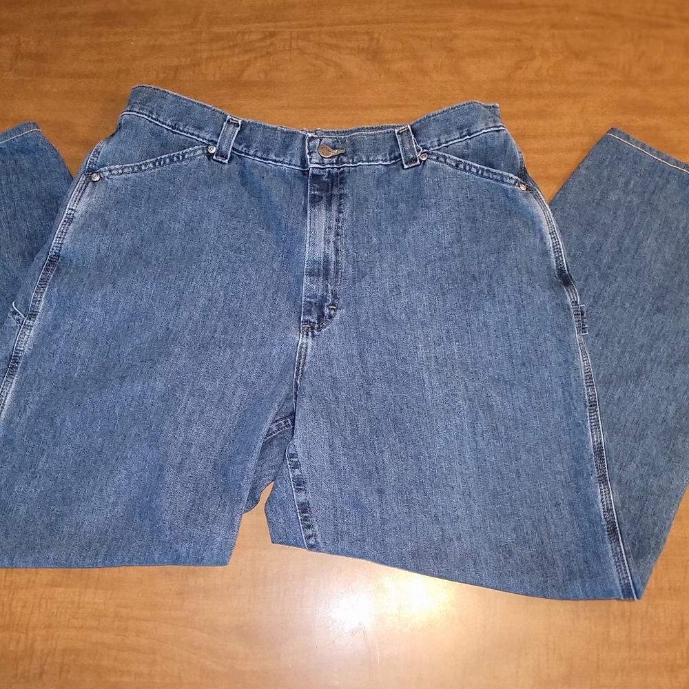 High Rise Blue Jeans